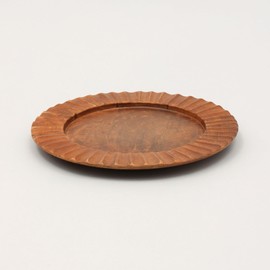 Handcrafted 13 Inch Wooden Charger Plate - Natural Brown Round Dining Placemat for Table Setting, Artisan Wood Tableware, Rustic Dinner Plate Decor