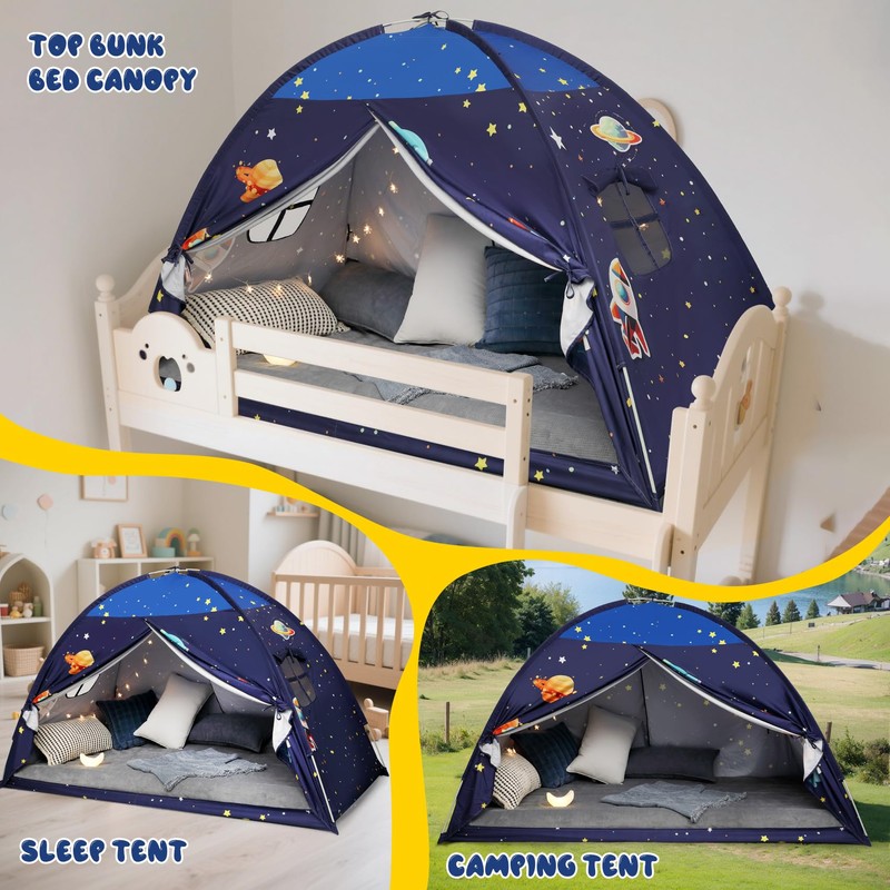 Twin Bed Tent Twin Bed Canopy Indoor Blackout Privacy Tent