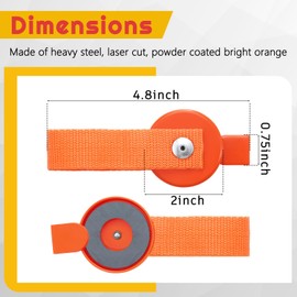 Relaxweex 8 Pcs Surge Brake Lockout Key Magnetic Orange Boat Trailer Lock Compatible with UFP A-60, A-70, A-75, A-84 Boat Part Accessories