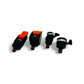 STYYL Water Thief Set 4-Piece Universal Connection Adapter Set for Tap Adjustable for Taps without Thread Tap Connection Indoor and Outdoor Ideal for Camper Motorhome Caravan