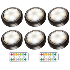 Puck Lights Black 6PCS
