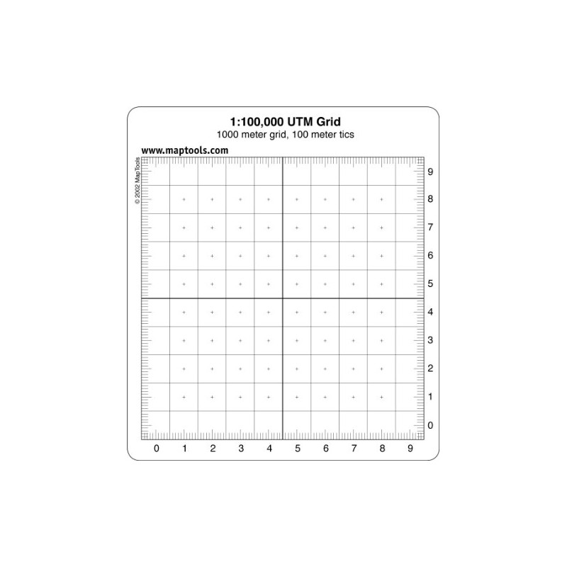 MapTools 1:100,000 Scale UTM Grid