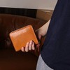 [Decibel] Round Zipper Wallet (Short), Camel