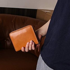[Decibel] Round Zipper Wallet (Short), Camel