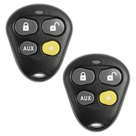 KeylessOption Keyless Entry Remote Starter Car Key Fob Alarm for Aftermarket Viper Automate EZSDEI474V 474V (Pack of 2)