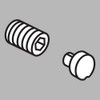 Delta RP61288SS Addison Button Cover and Set Screw, Stainless, Set