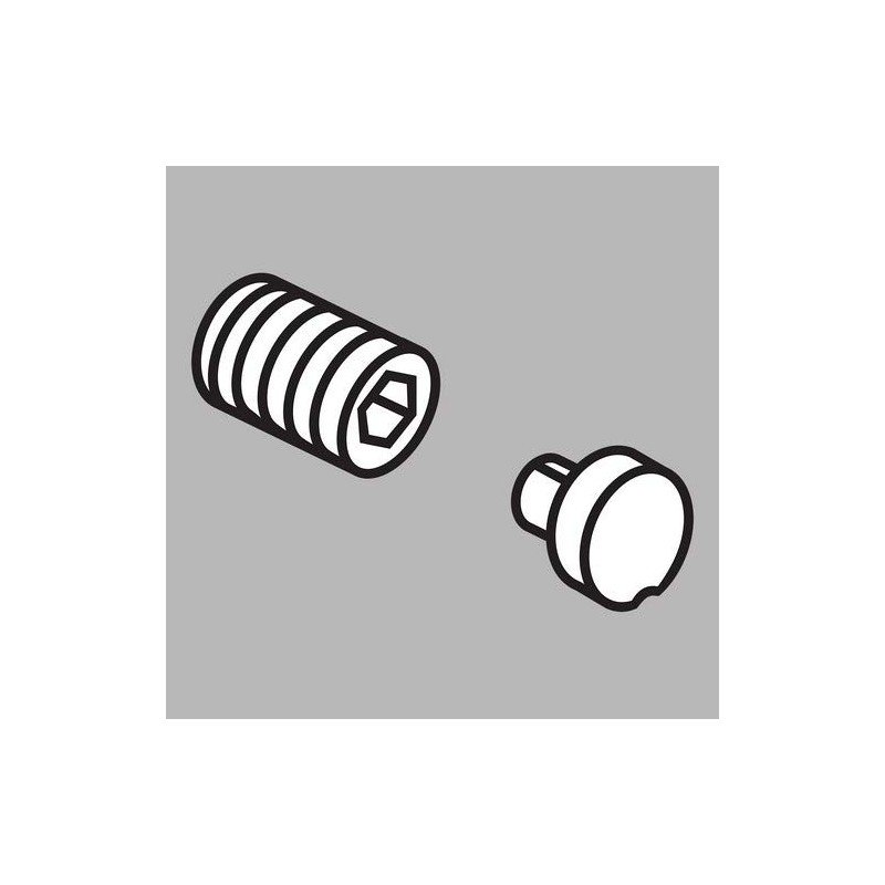 Delta RP61288SS Addison Button Cover and Set Screw, Stainless, Set