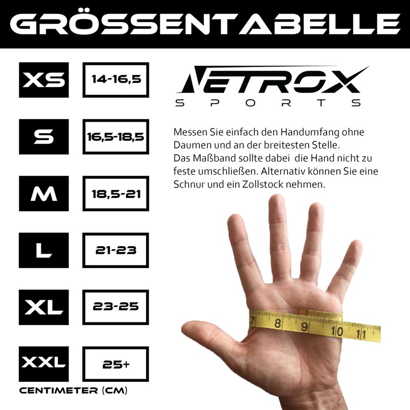 NetroxSports® Training Gloves with Wrist Bandage for Strength Training, Bodybuilding