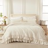 Andency Beige Twin Size Comforter Set, 2 Pieces Boho Lightweight