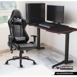 E - Gaming Chair - Black Office Chair Pillows Included