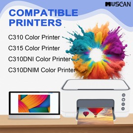 C310 C315 High Yield Toner Cartridges Compatible for 006R04356 006R04357 006R04358 006R04359 Replacement for Xerox C310 C310DNI C310DNIM C315 C315DNI Printer Black Magenta Yellow Cyan 4 Pack