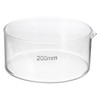 PATIKIL 2500ml Crystallizing Dish, Borosilicate Glass Crystallizing Dished with Spout