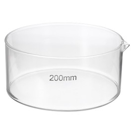 PATIKIL 2500ml Crystallizing Dish, Borosilicate Glass Crystallizing Dished with Spout Flat Bottom Lab Dish Evaporation Dishes Transparent for Laboratory Kitchen Science Classroom