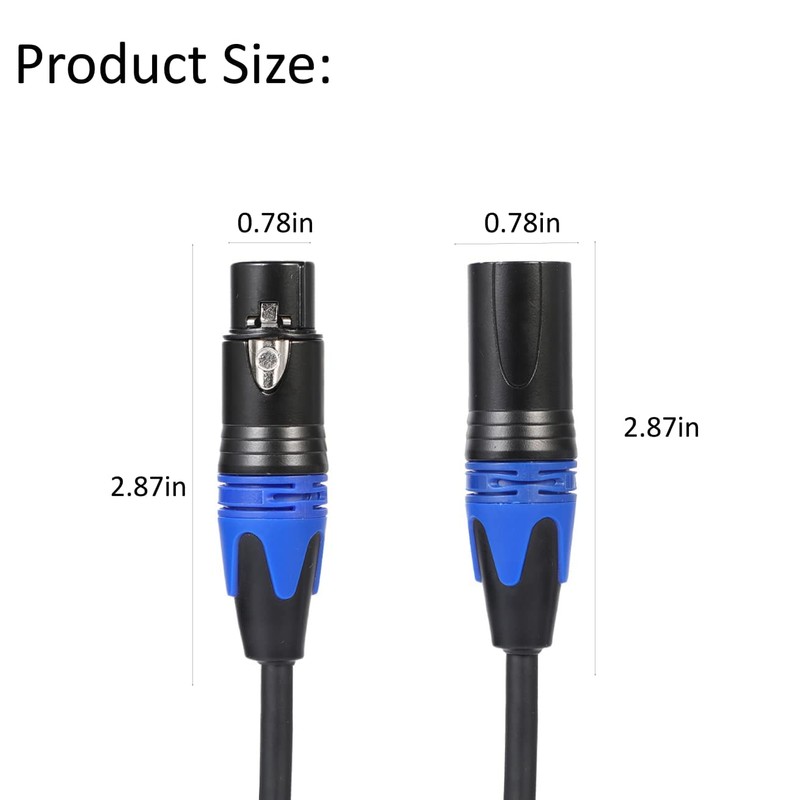 Seefeful XLR Splitter Cable, 1 XLR Female to 2 Male