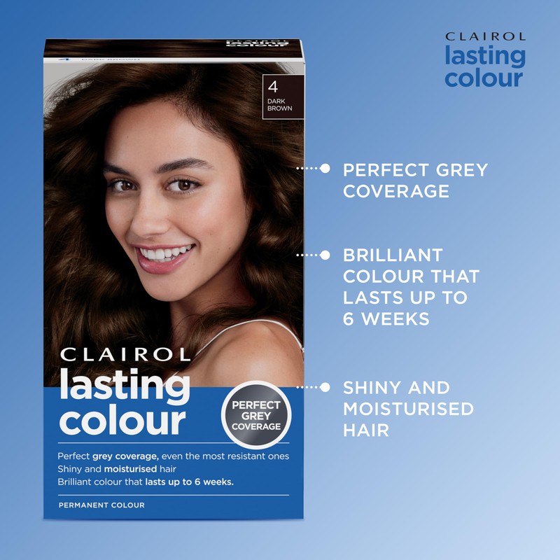 Clairol Lasting Colour Permanent Hair Dye | Perfect Grey Coverage