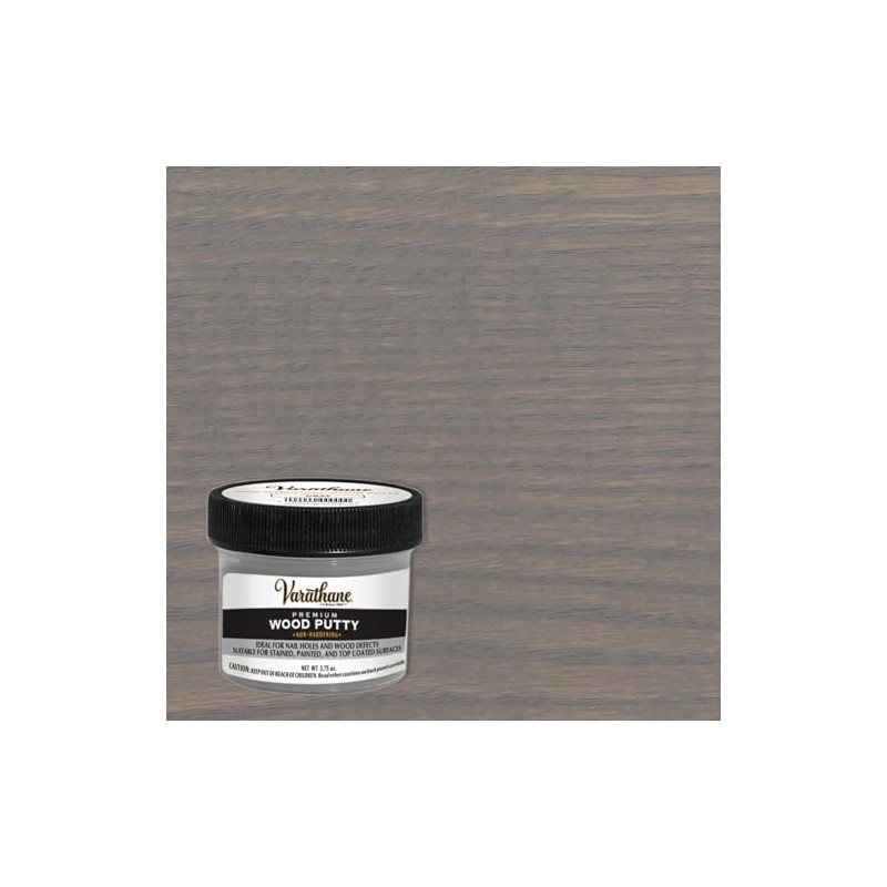 Varathane 374191 Premium Wood Putty, 3.75 oz, Gray