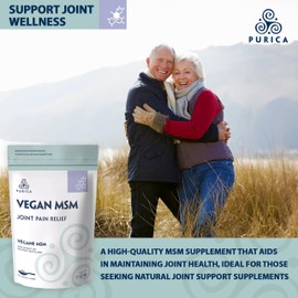 PURICA - MSM Methylsulfonylmethane, 1kg Powder - Helps to Relieve Joint and Knee Pain - Helps Support Cartilage Health