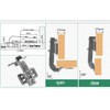 JZK 4PCS 90 Degree Corner Cabinet Hinges, 90° Opening Corner