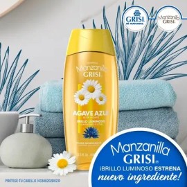 Shampoo Manzanilla Grisi Agave Azul Brillo Luminoso 400ml