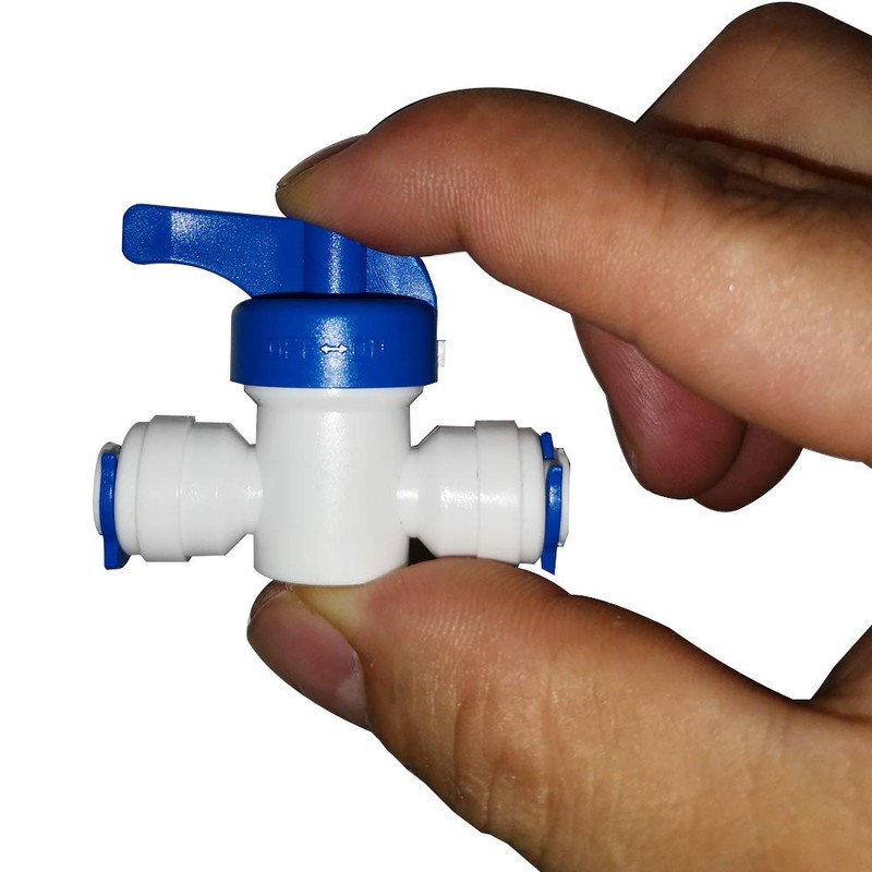 WPERSUVV 1/4" OD Quick Connect/Shut Off Valve/Isolation Valve, Freezer/Reverse Osmosis
