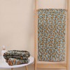 ABREEZE Leopard Print Bath Towel Set of 3 - Super