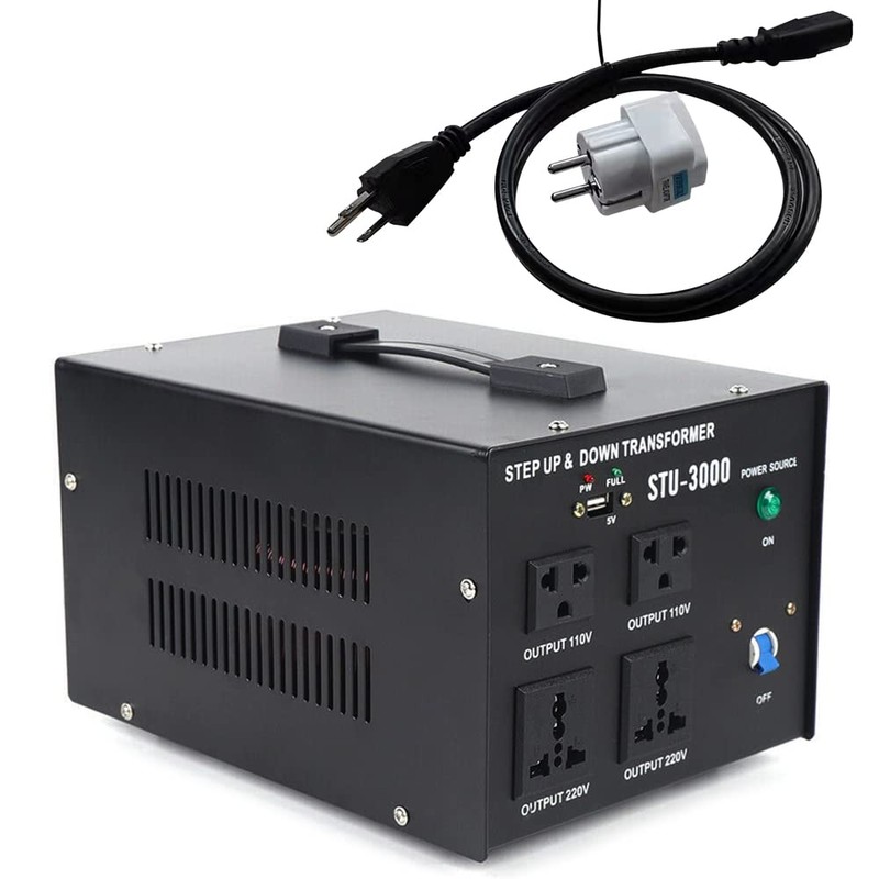 Futchoy 3000W Watt Voltage Converter Transformer 220V-110V 110V-220V Step Up&Down
