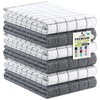 Kitinjoy Premium 100% Cotton Terry Kitchen Towels 6 Pack, 16"x