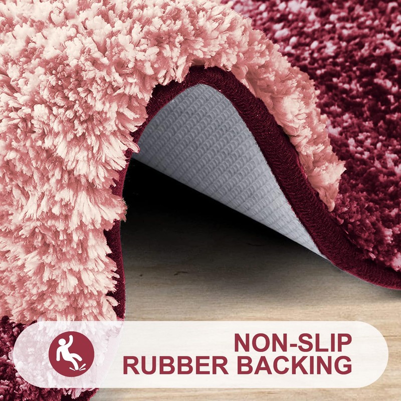 smiry Microfiber Bath Mat, 50 x 75 cm, Non-Slip Super
