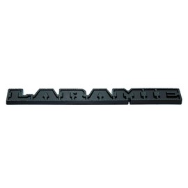 1Pc 2019 2020 Laramie Emblem 3D Badge Tailgate Rear Nameplate Sticker Replacement for 1500 2500 68282678AB (Black)
