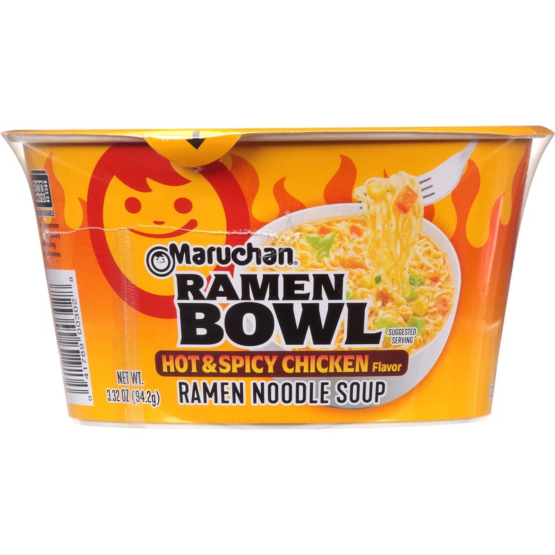 Maruchan Bowl Hot & Spicy Chicken Flavor Ramen Noodles with