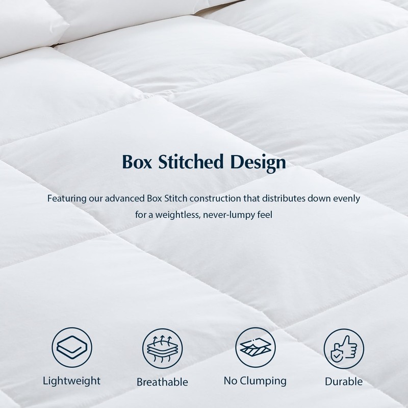Pacific Coast Lightweight Goose Feather Down Fiber Comforters King Size,