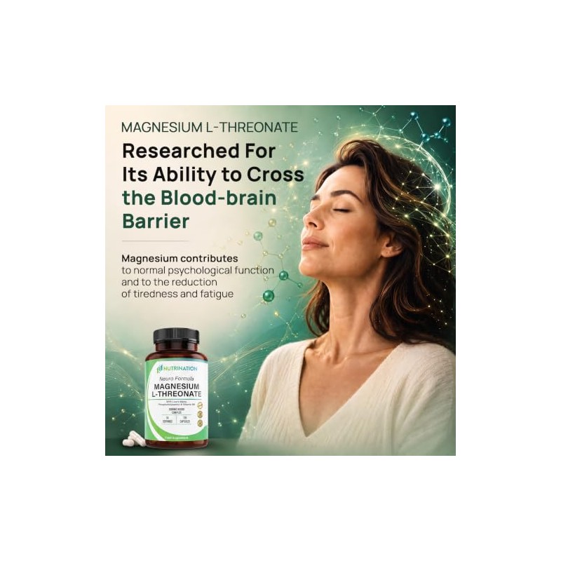 Magnesium L-Threonate Complex 2600mg | Neuro Formula with 2000mg Magnesium