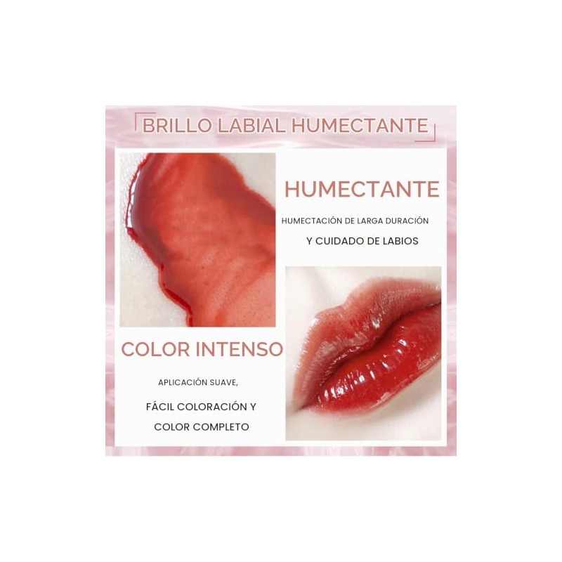 Set de 4 Brillos de Labios Hidratantes Nude, Gloss Líquido