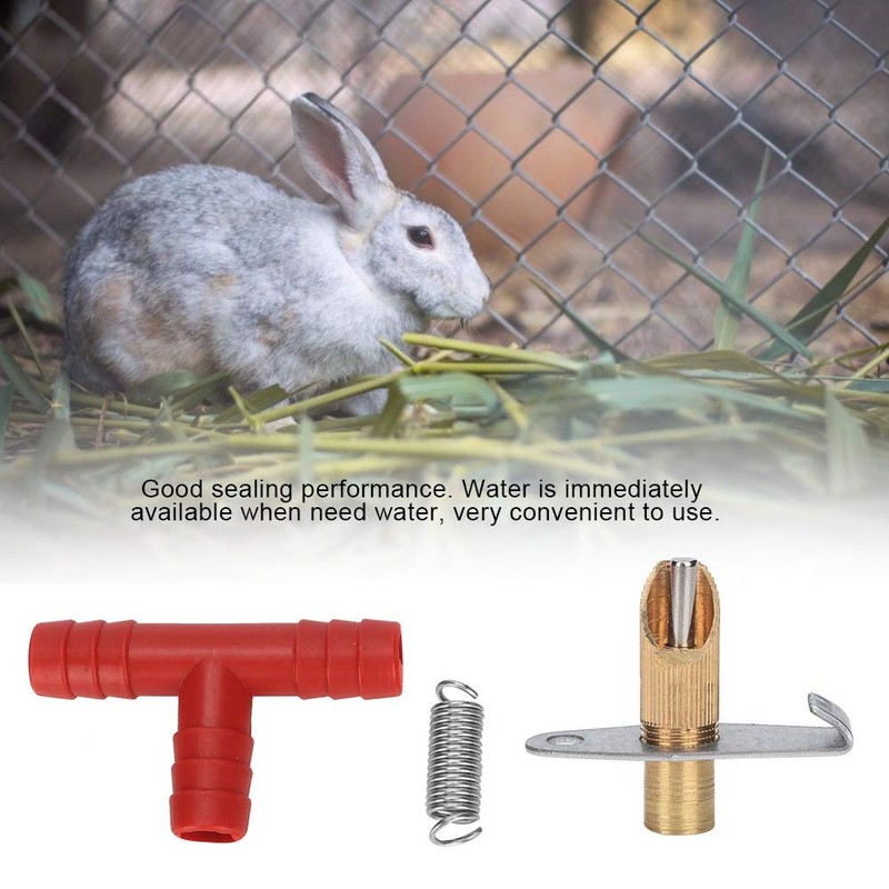 Hffheer 100PCS Rabbit Water Nipple Automatic y Drinker Poultry Water