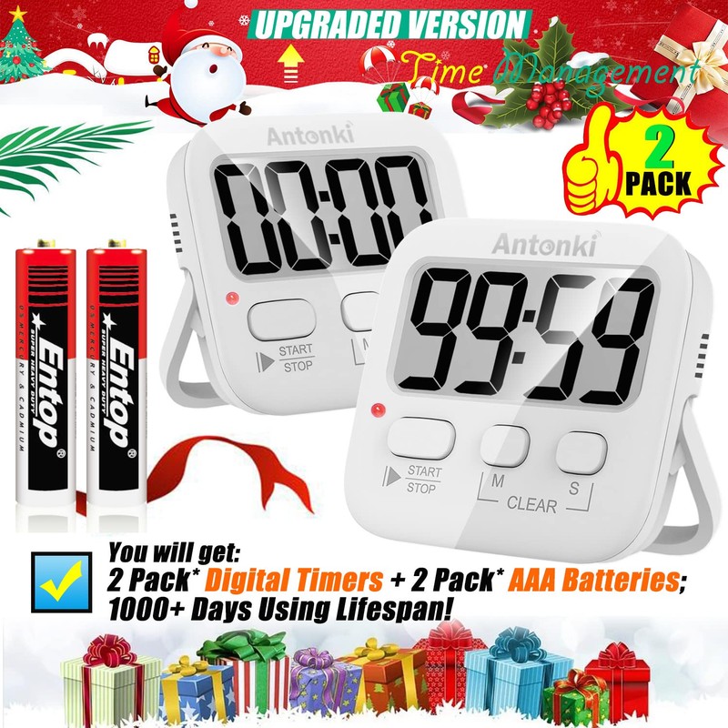 Timer, Kitchen Timer, Timer for Kids, Digital Timer for Cooking,