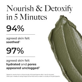Borghese Advanced Pango Active Mud Musk - Nourishing Face Mask with Bentonite Clay and Hyaluronic Acid for Normal, Combination and Oily Skin Full Size 7.5 Oz / 보르헤세 어드밴스드 팡고 액티브 머드 머스크 - 정상 복합 및 지성 피부를 위한 벤토나이트 클레이와 히알루론산이 함유된 영양 페이스 마스크 Full Size 7.5 Oz