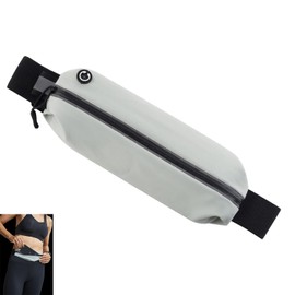 xutong Upgraded Running Belt with Adjustable Elasticity,Waterproof Running Phone Belt,Waist Bag Belt, Reflective Running Bag Belt,Fitness Training Bag,Men's and Women's Running Bag (Gray), WJHF-13569