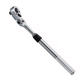 VÄRMA 3/8" Drive Ratchet – 10–13.8" 4-Stage Extendable Handle, 90T Flex Head, Quick Release, Chrome Vanadium