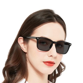 OCCI CHIARI Reading Sunglasses Women 1.25 Stylish Square Reader Sunglasses UV400 Protection Outdoor Sun Readers 1.0 1.25 1.50 1.75 2.0 2.25 2.5 2.75 3.0 3.5 (Black, 1.25)