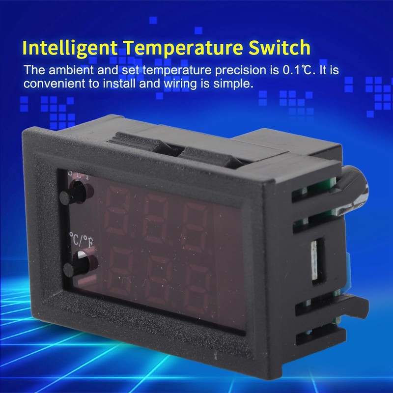 Fayelume Temperature Controller, Digital Display DC 12V Thermostat, -50 to