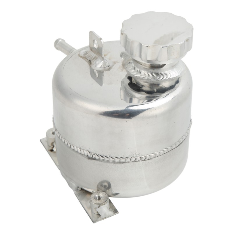 Radiator Coolant Expansion Water Tank Aluminium Alloy Polished Replacement for