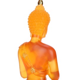 Jade Buddha Jade Buddha Statue Jade Statue Buddha Statue Small Buddha Statue Transparent Sitting Buddha Statue Resin Buddha Figure Sculpture Home Office Feng Shui Decor Statue