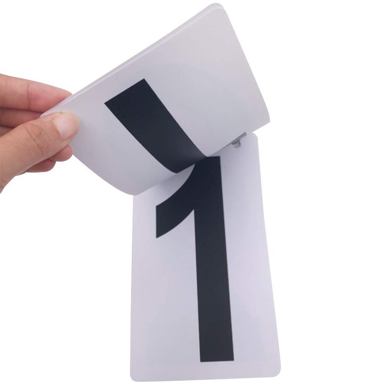 GOGO 2 Sets Waterproof Flip Scoreboard Numbers, 4 x 7