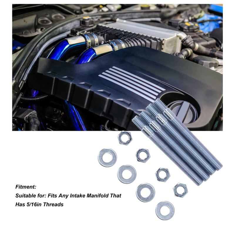 CYTGOUPER Carburetor Studs Kit,5/16" X 3.5" Carburetor Studs Set,Metal Carburetor