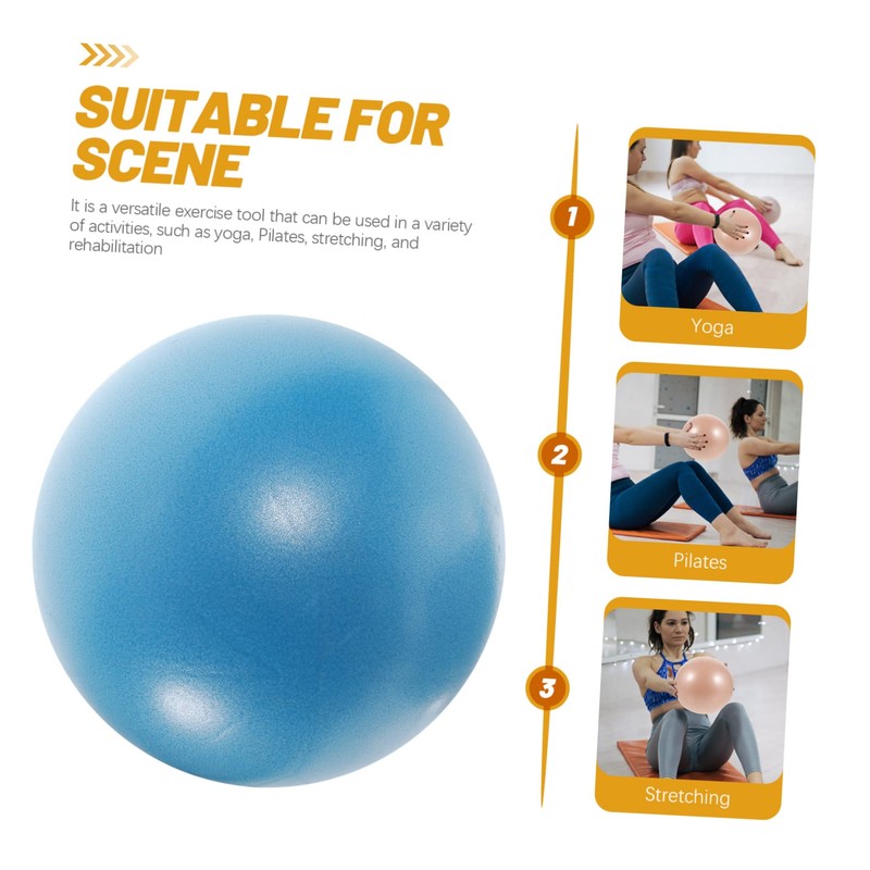 Sosoport 9 Inch Pilates Ball Home Gym Yoga Accessory Portable