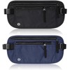 2PCS Cinturón de Viaje Antirrobo con Protección RFID,Soporte para Pasaporte,