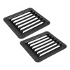 2pcs Air Vent Ventilation Opening Side Exhaust Port Rectangular Ventilation