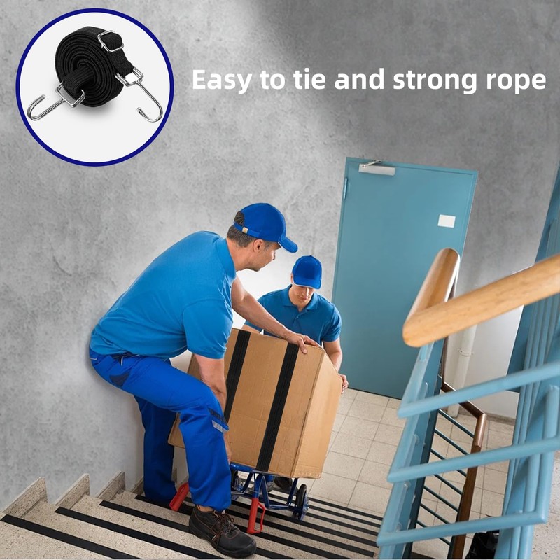 Tensioning Rubber with Hook, Luggage Tensioner, 1 m Expander Tensioning