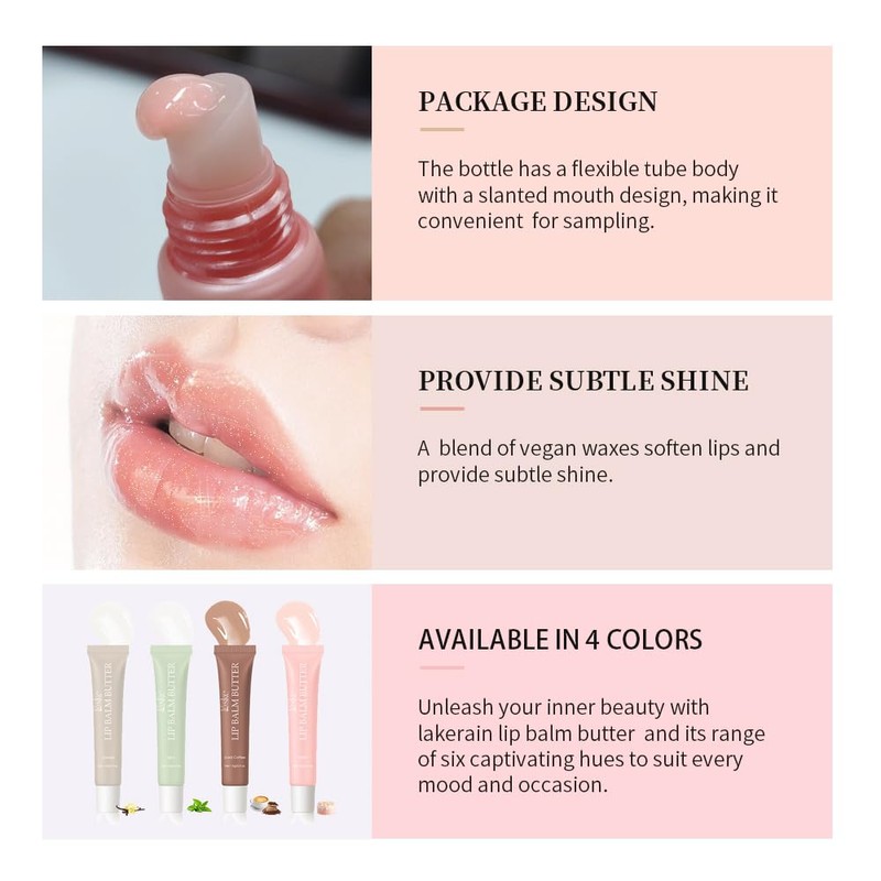 Summer Butter Lip Balm, Moisturizing Hydrating Natural Lip Care, Rich