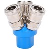 3Pcs 3Way Air Quick Coupling CType Round Tee Pneumatic Connector